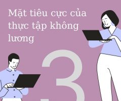 Mặt tiêu cực của thực tập không lương